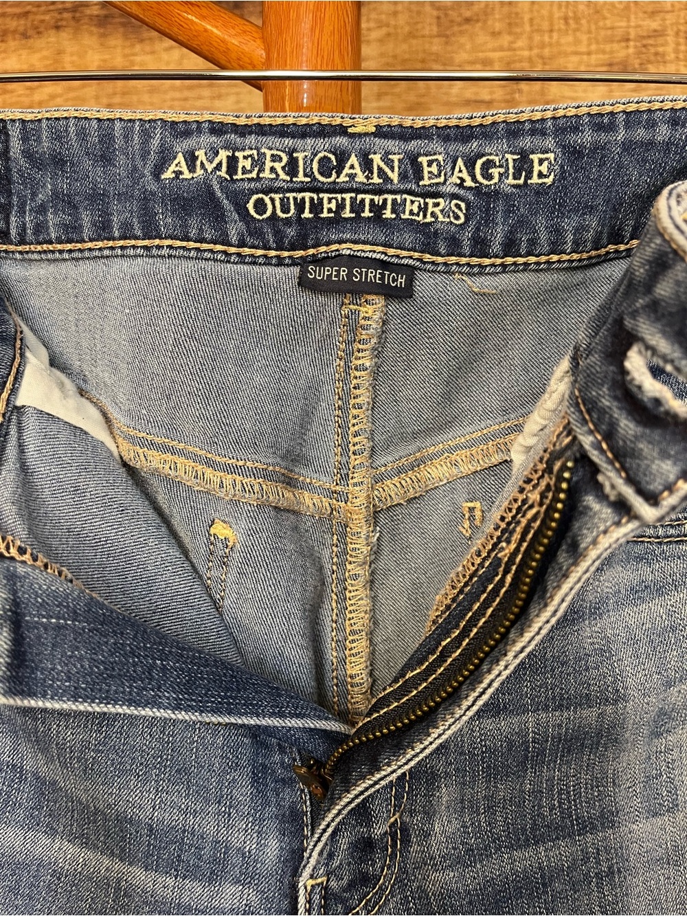American Eagle Outfitters Festival Crop Cullotte Jeans Size 8 - Picture 5 of 6